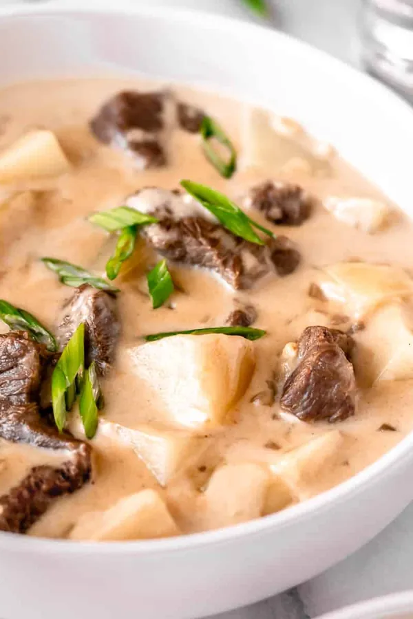 Creamy Steak and Potato Soup