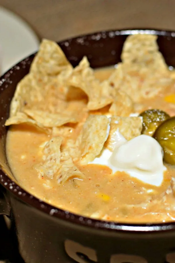 Instant Pot Green Chile Chicken Enchilada Soup