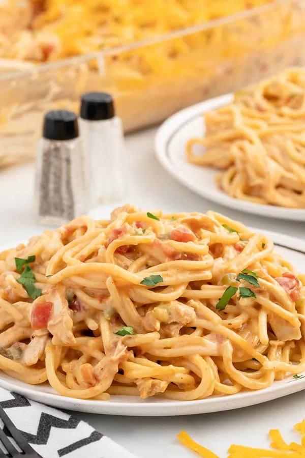 Rotel Chicken Spaghetti