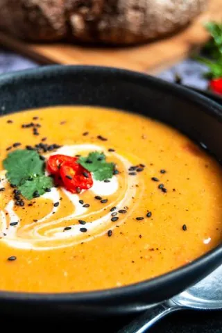 Sweet Potato and Lentil Soup 