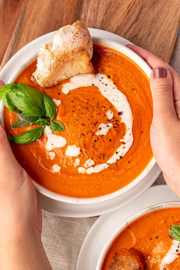 Creamy Homemade Gluten-Free Tomato Soup (Dairy-Free Option)