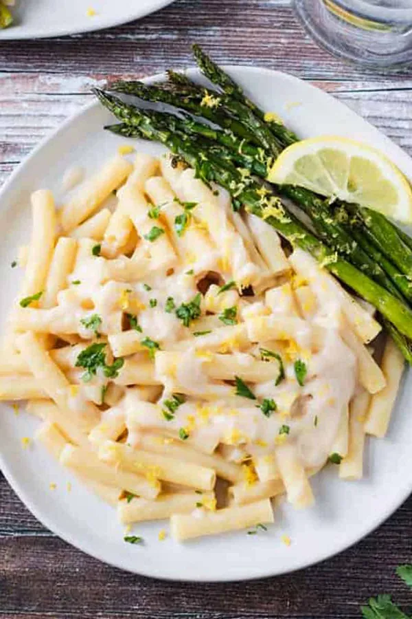 Creamy Vegan White Sauce Pasta (Nut-Free)