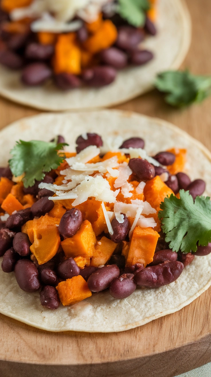 Black Bean and Sweet Potato Tacos
