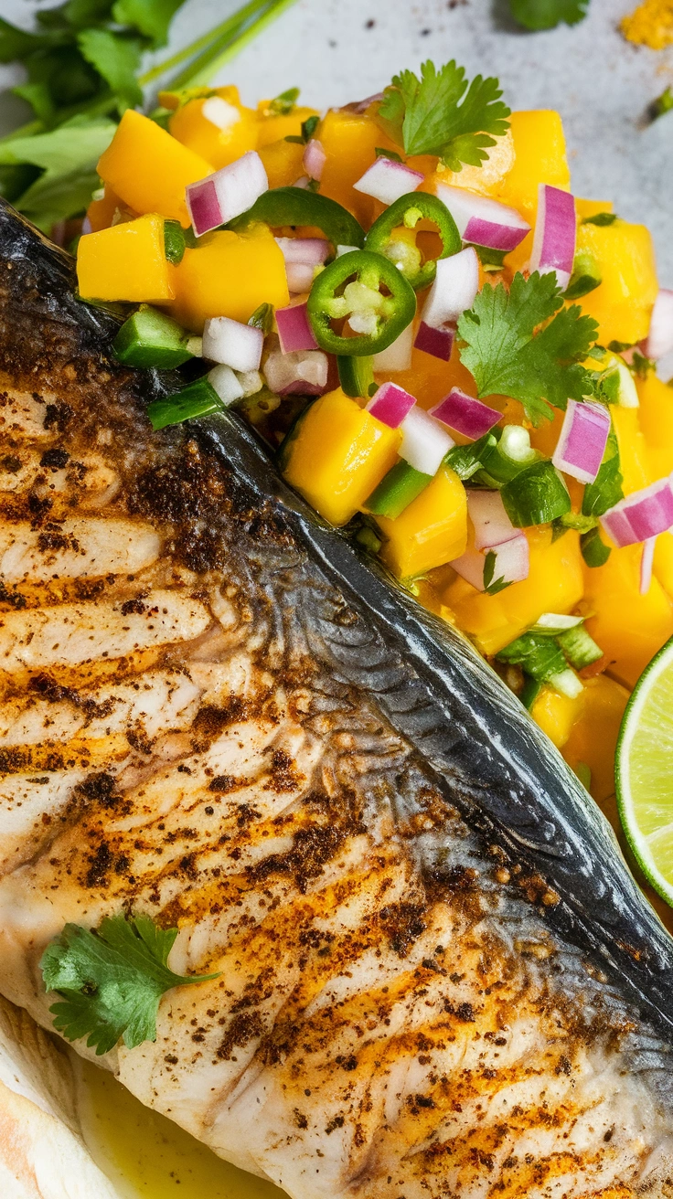 Blackened Mahi Mahi with Mango Salsa