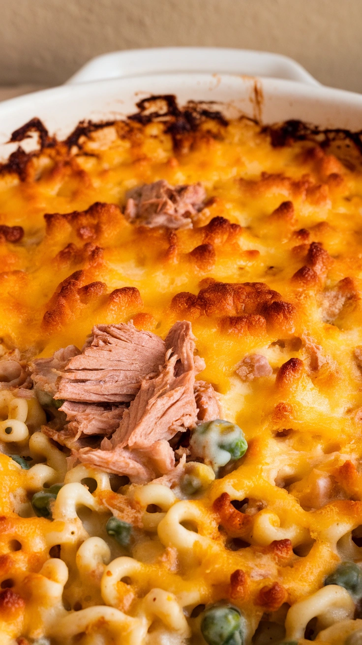 Cheesy Tuna Noodle Casserole