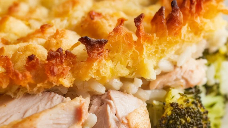 Chicken and Broccoli Rice Bake - Featured