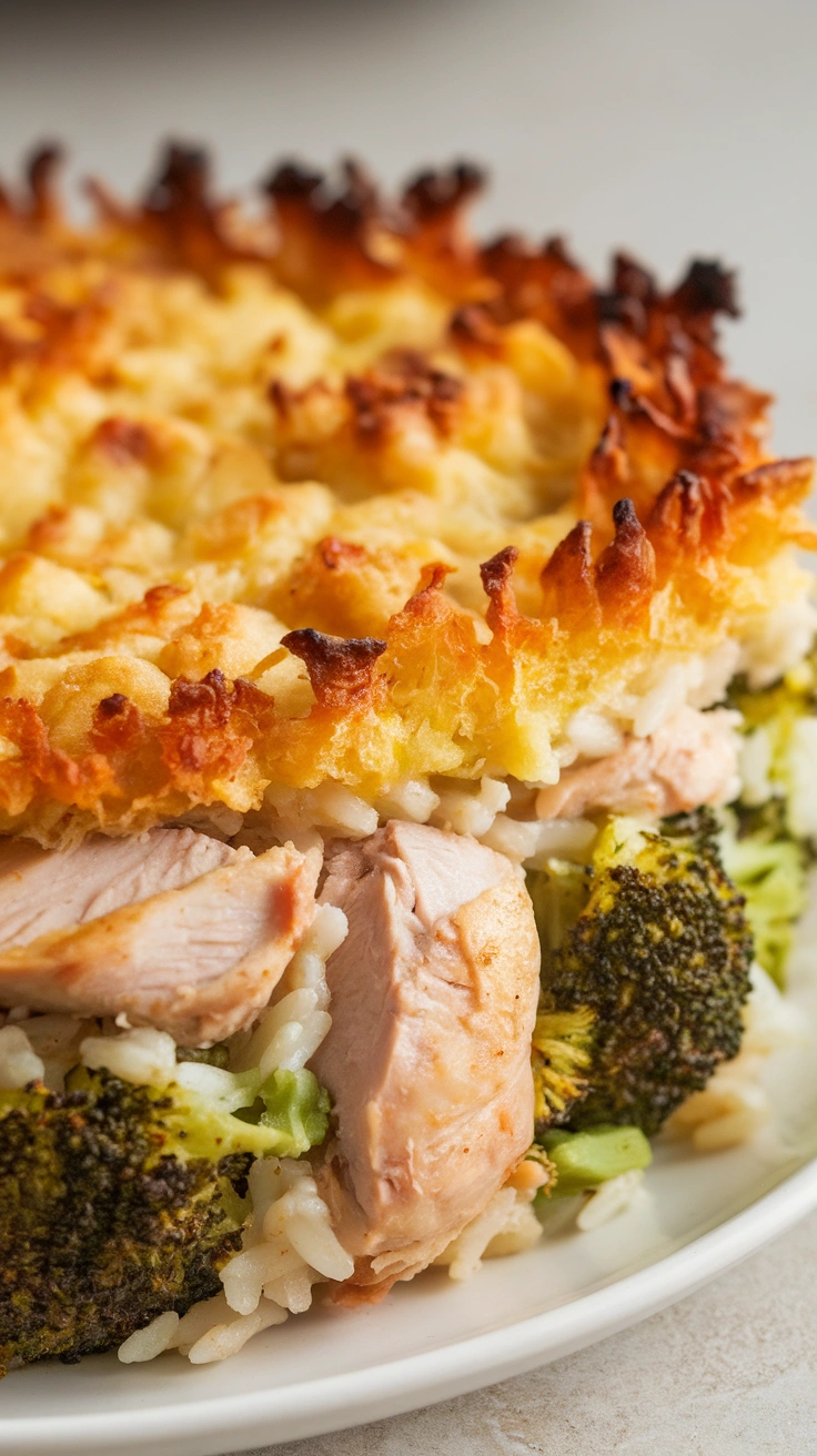 Chicken and Broccoli Rice Bake