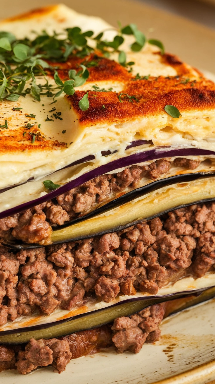 Classic Beef and Eggplant Moussaka