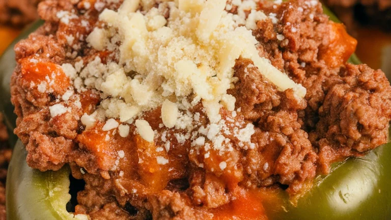 Classic Ground Beef Stuffed Peppers - Featured
