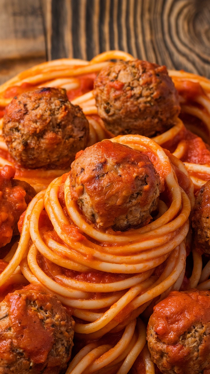 Classic Spaghetti with Turkey Meatballs