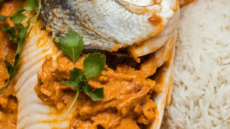 Coconut Red Curry Cod with Jasmine Rice - Featured