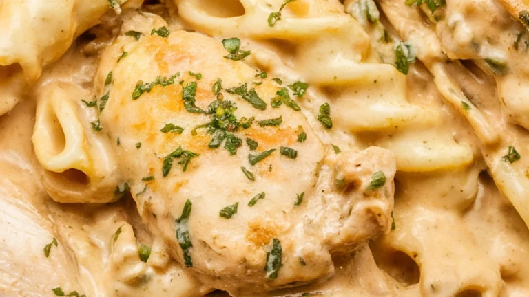 Creamy Garlic Chicken Pasta - Featured