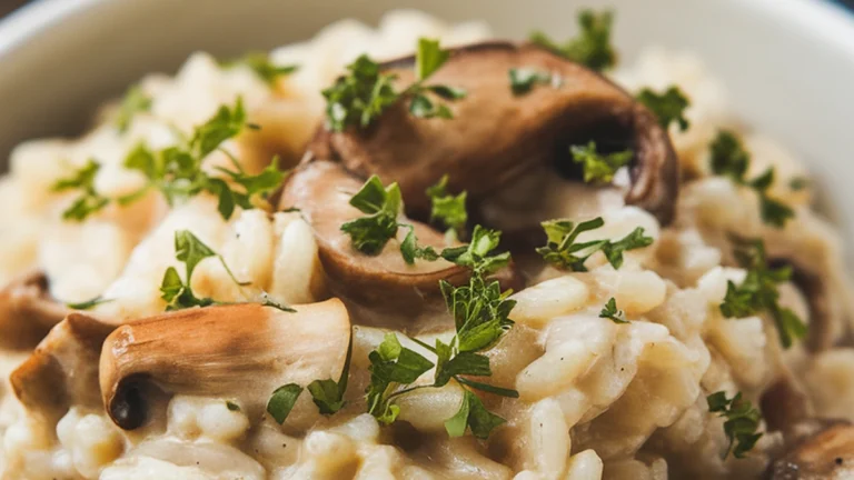 Creamy Mushroom Risotto - Featured