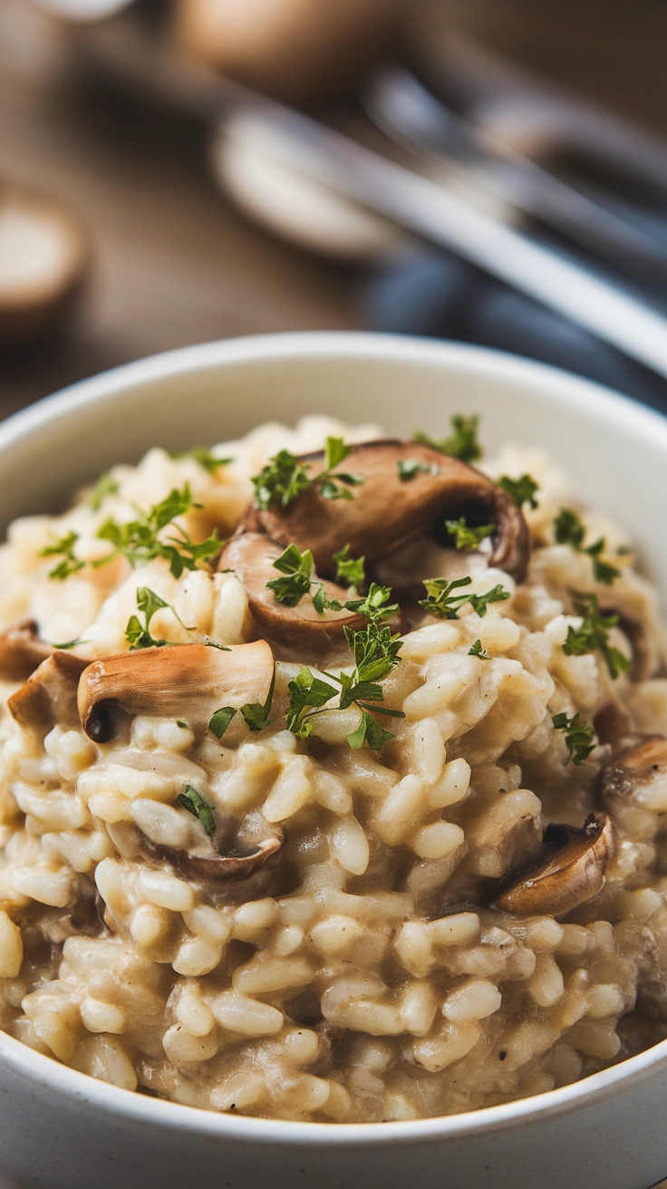 Creamy Mushroom Risotto