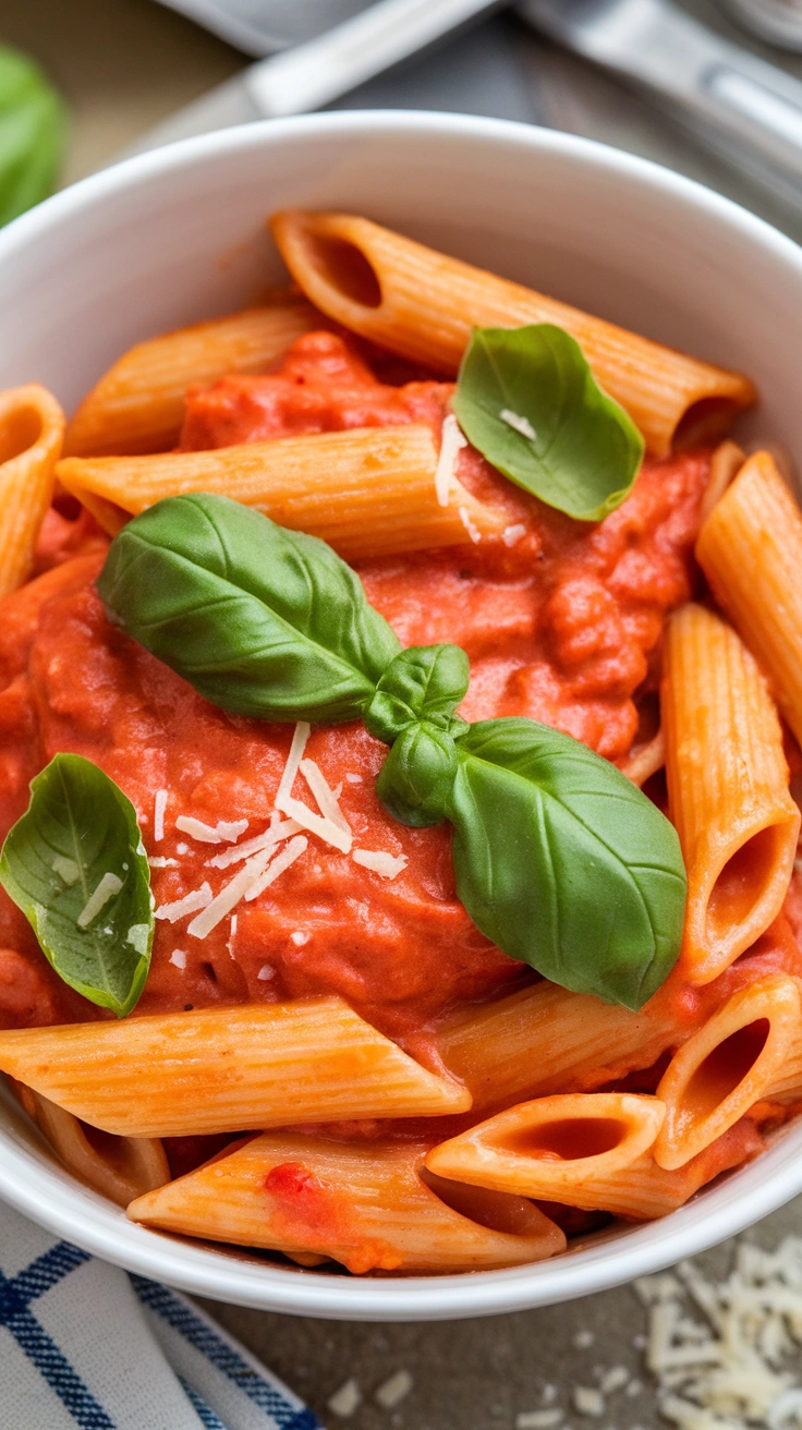 Creamy Tomato Basil Penne