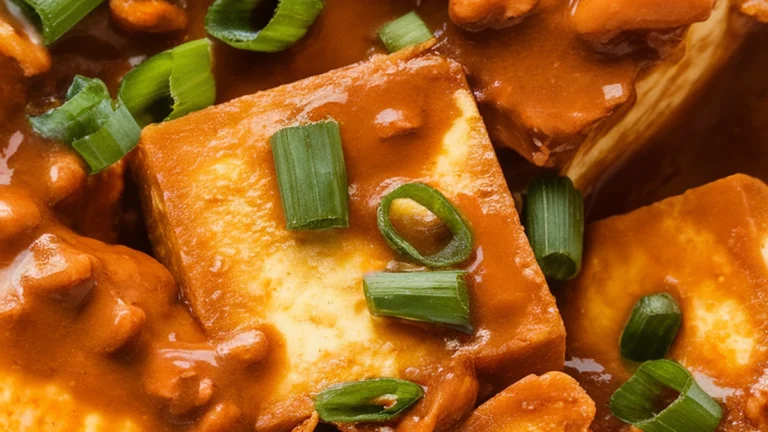 Crispy Tofu with Peanut Sauce - Featured