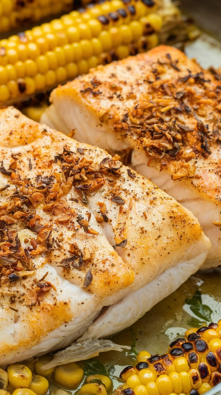 Cumin-Spiced Tilapia with Roasted Corn