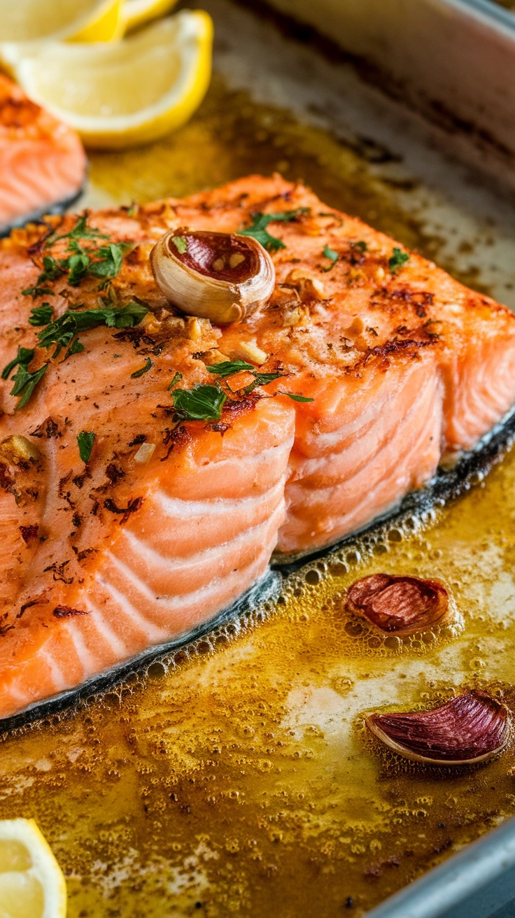 Garlic Butter Baked Salmon