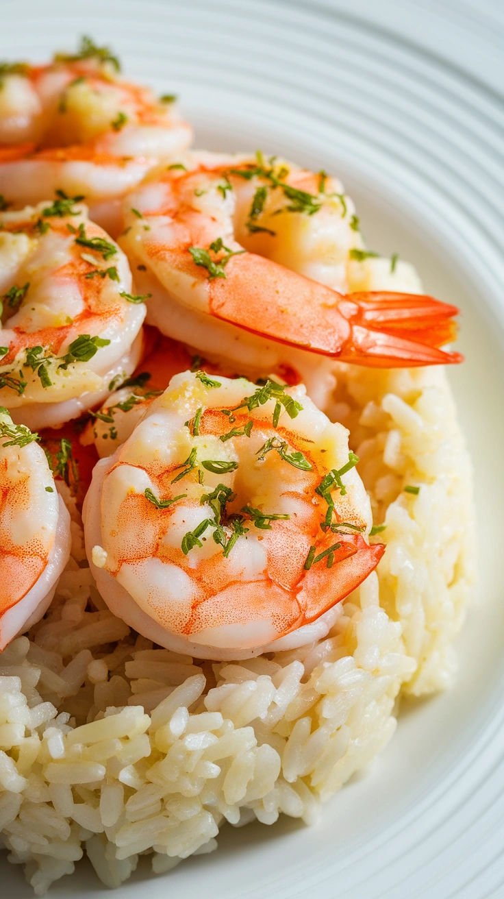 Garlic Butter Shrimp and Rice