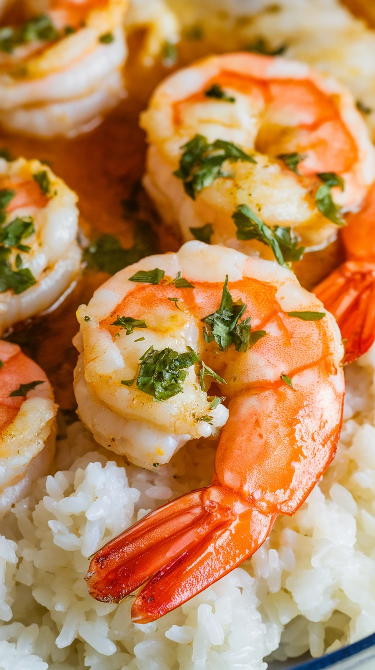 Garlic Butter Shrimp with Rice