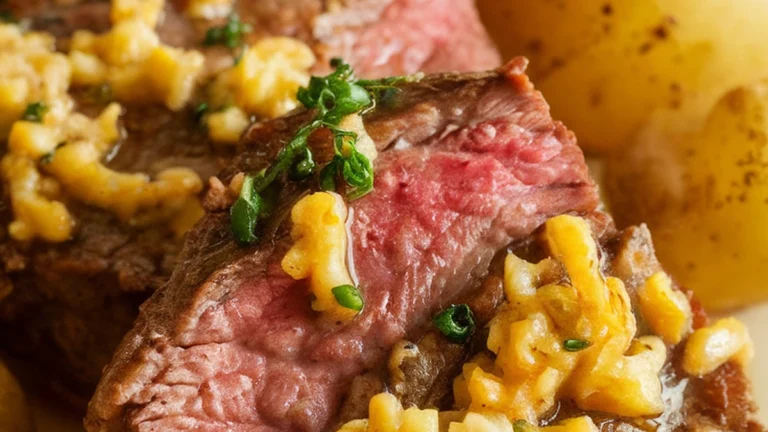 Garlic Butter Steak Bites with Potatoes - Featured