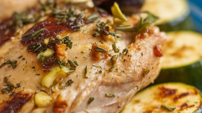 Greek Chicken with Zucchini and Olives - Featured