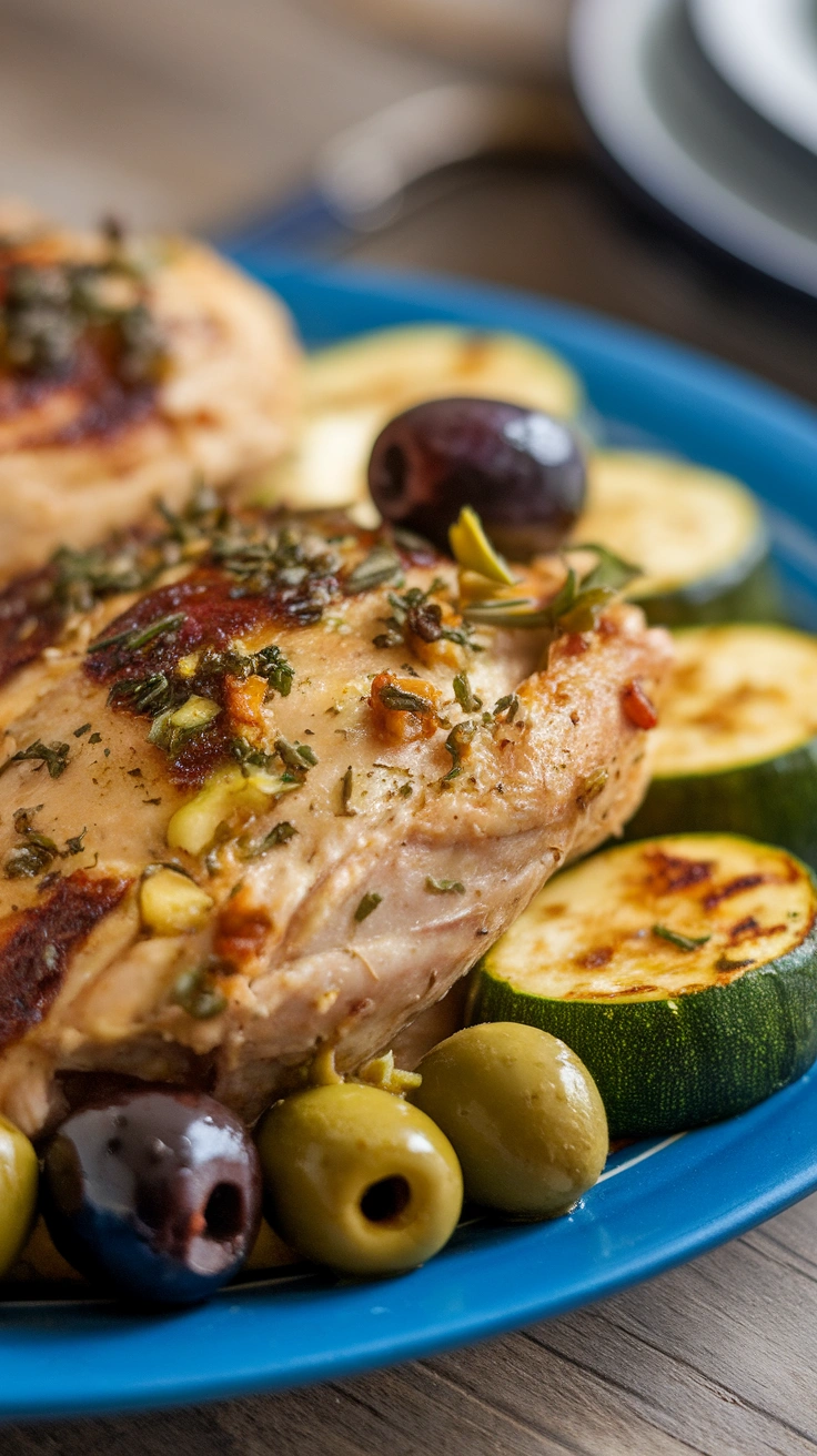 Greek Chicken with Zucchini and Olives