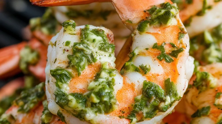 Grilled Chimichurri Shrimp Skewers - Featured