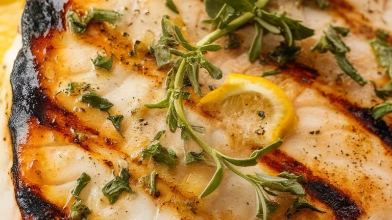 Grilled Swordfish with Lemon Herb Marinade - Featured