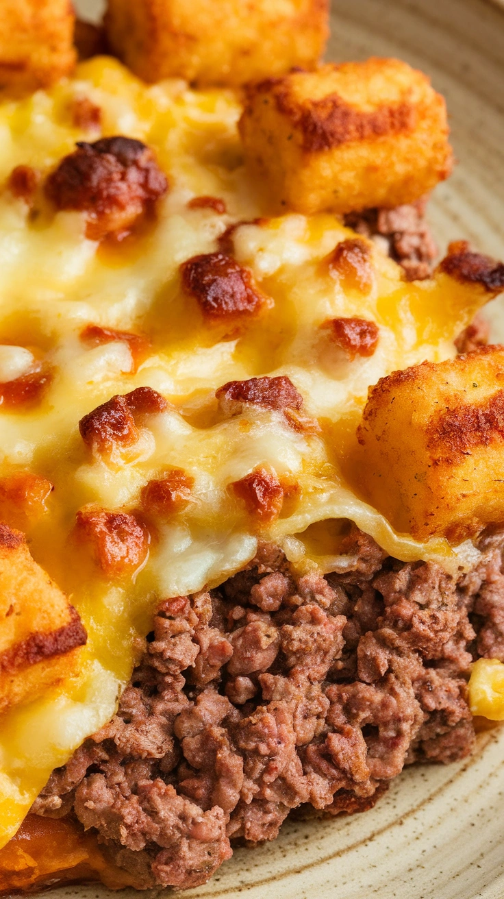 Ground Beef and Tater Tot Casserole