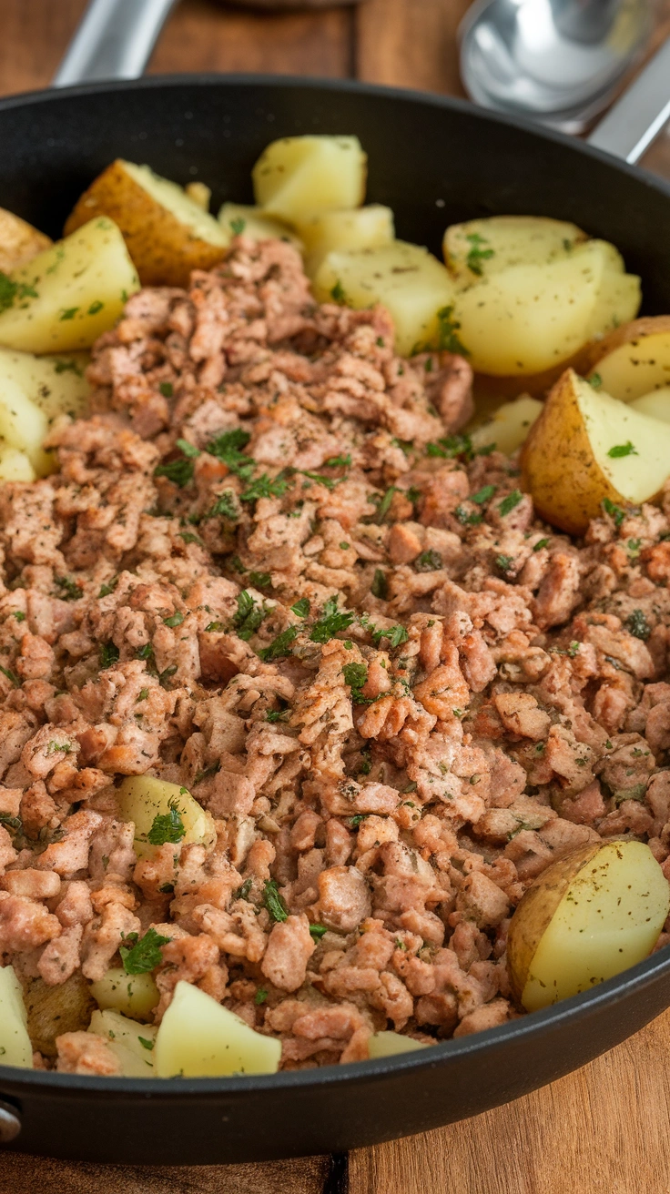 Ground Turkey and Potato Skillet
