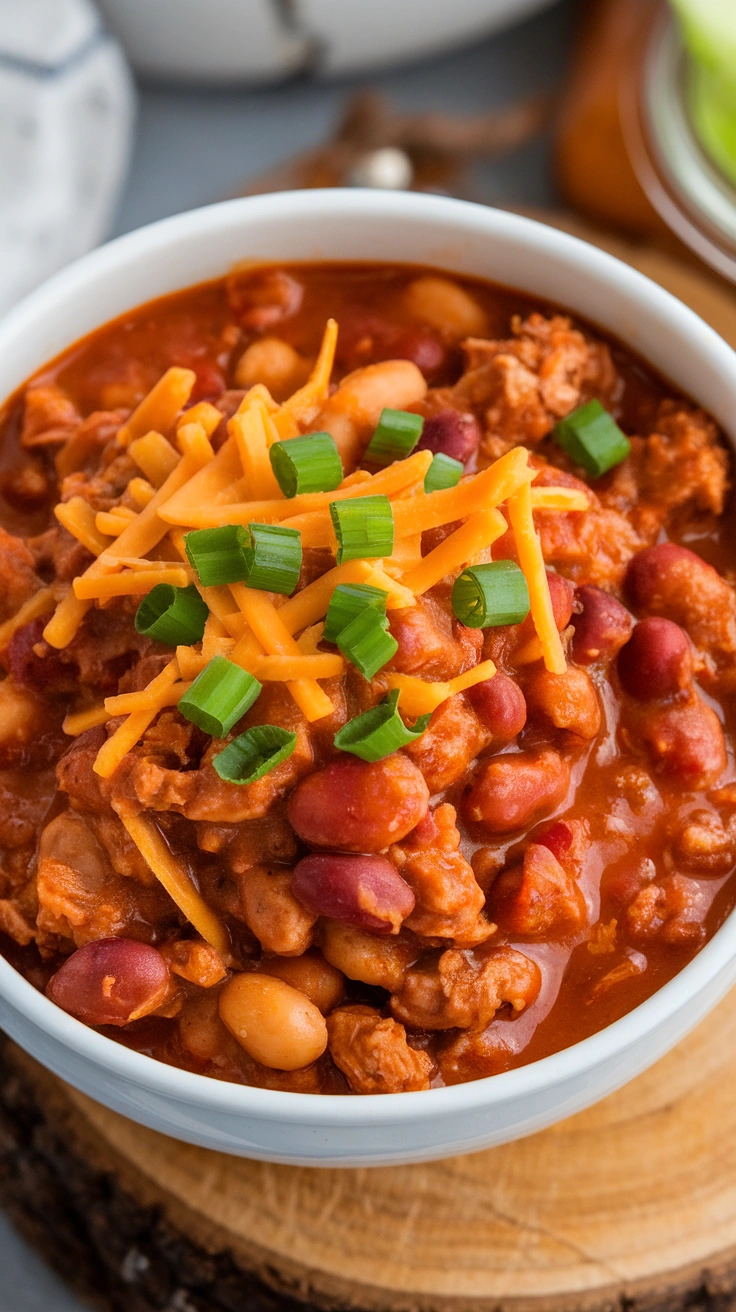 Hearty Turkey and Bean Chili