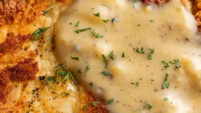 Homestyle Chicken Fried Steak with Country Gravy - Featured