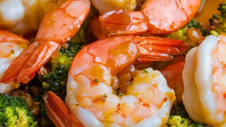 Honey Garlic Shrimp and Broccoli - Featured