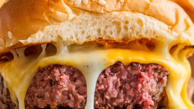 Juicy Air Fryer Cheeseburgers - Featured