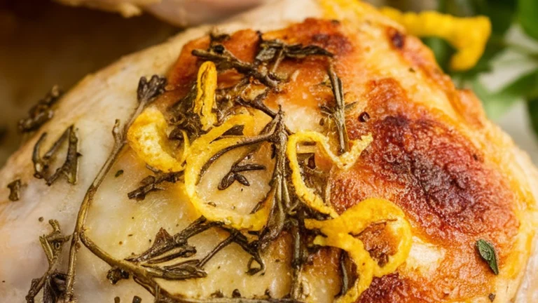 Lemon Herb Roasted Chicken Thighs - Featured