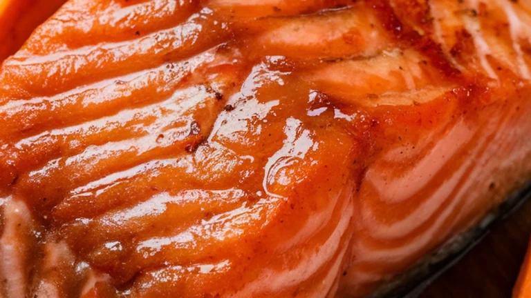 Maple Glazed Salmon with Sweet Potatoes - Featured
