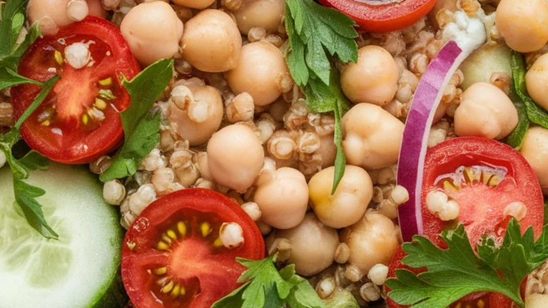 Mediterranean Chickpea and Quinoa Salad - Featured