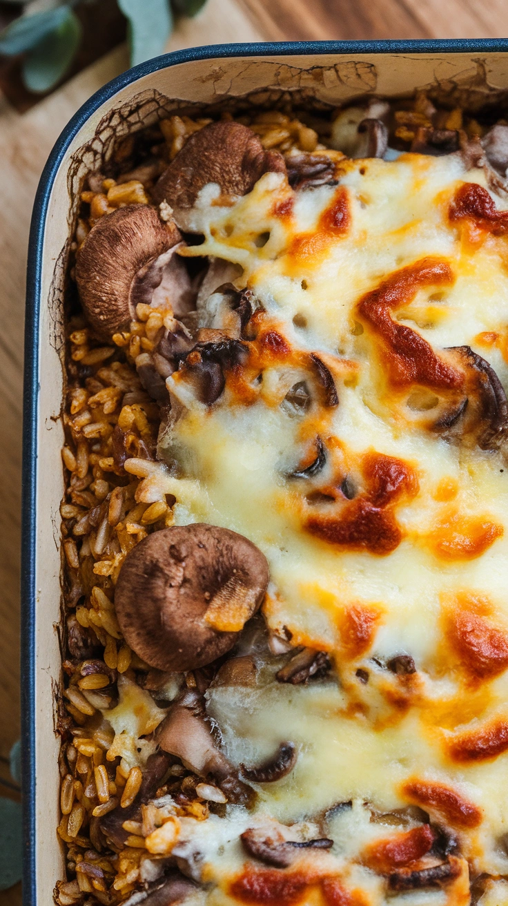 Mushroom and Wild Rice Casserole