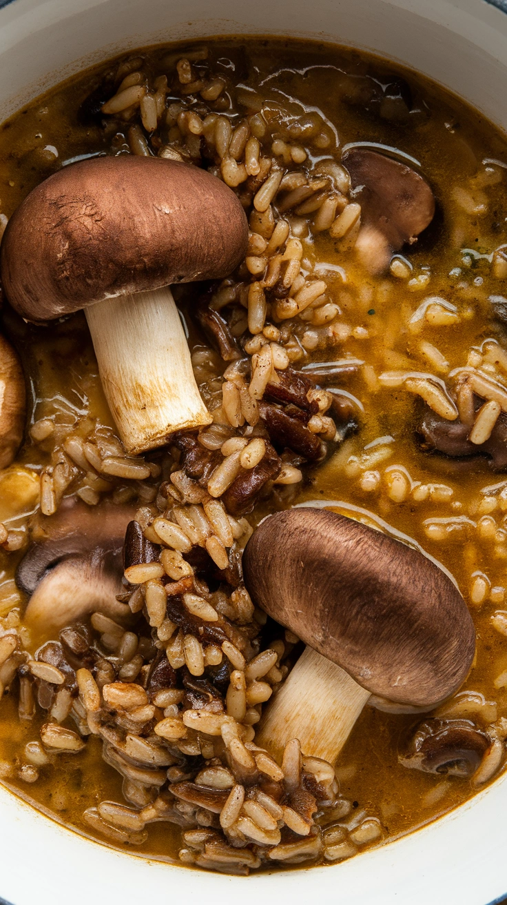 Mushroom and Wild Rice Stew