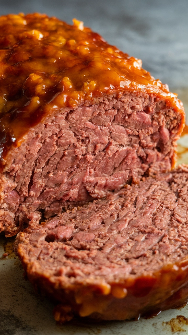 Old-Fashioned Glazed Beef Meatloaf