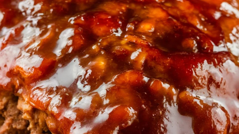 Old-Fashioned Glazed Meatloaf - Featured