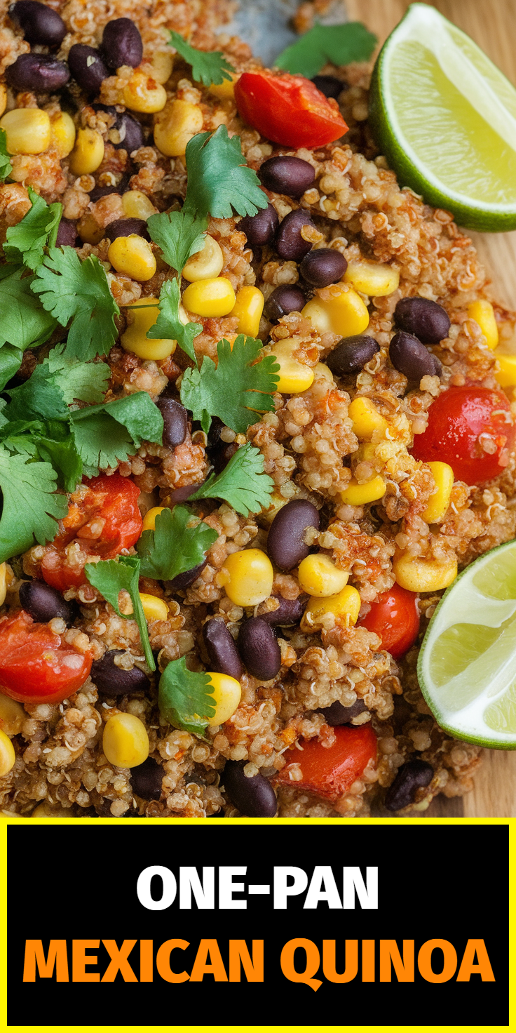 Pinterest Pin for One-Pan Mexican Quinoa