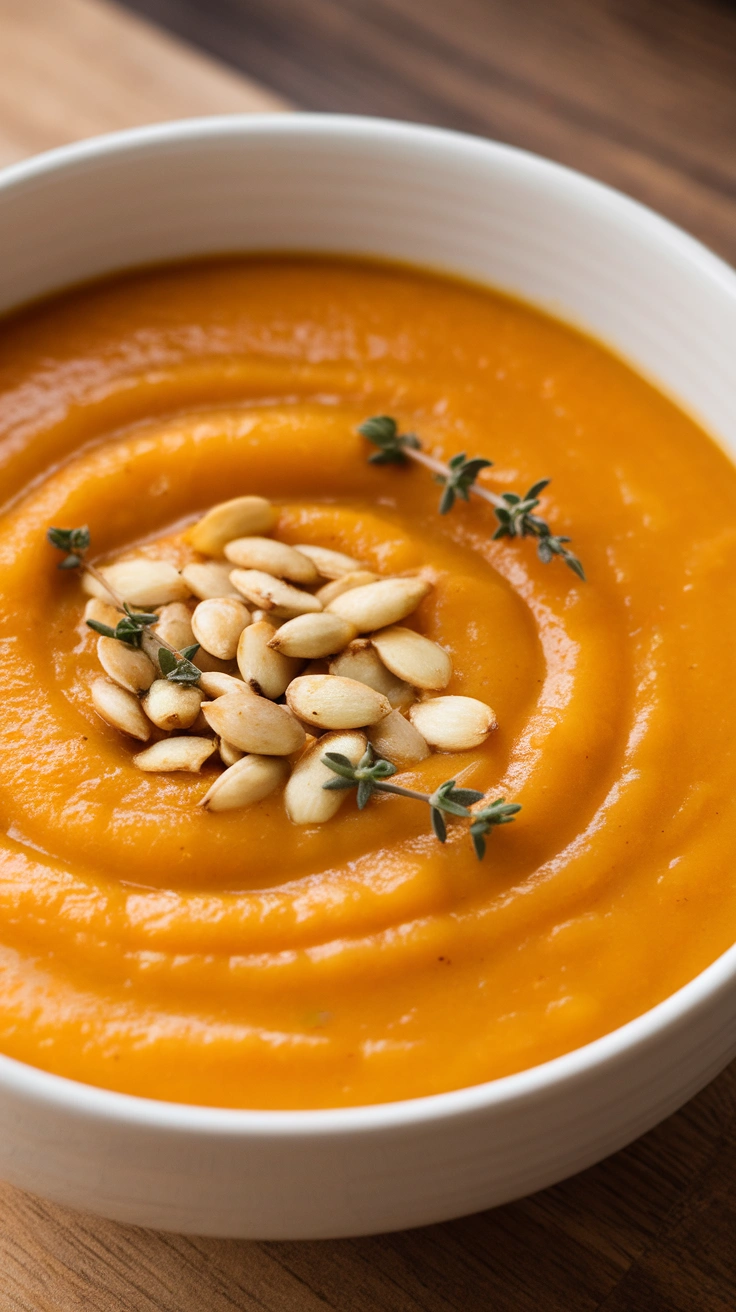 Roasted Butternut Squash and Apple Soup