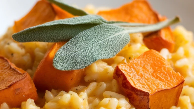 Roasted Butternut Squash Risotto with Sage - Featured