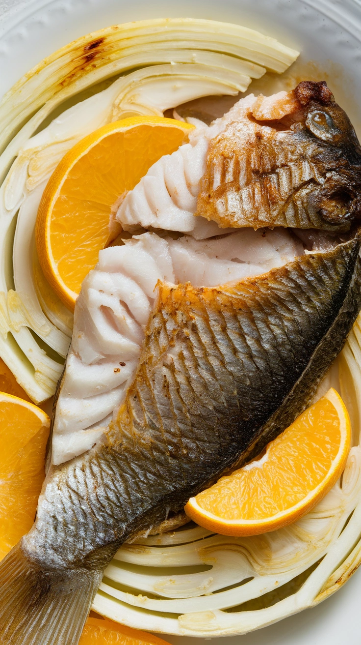 Roasted Cod with Fennel and Citrus
