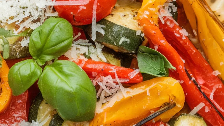 Roasted Vegetable Primavera with Rotini - Featured