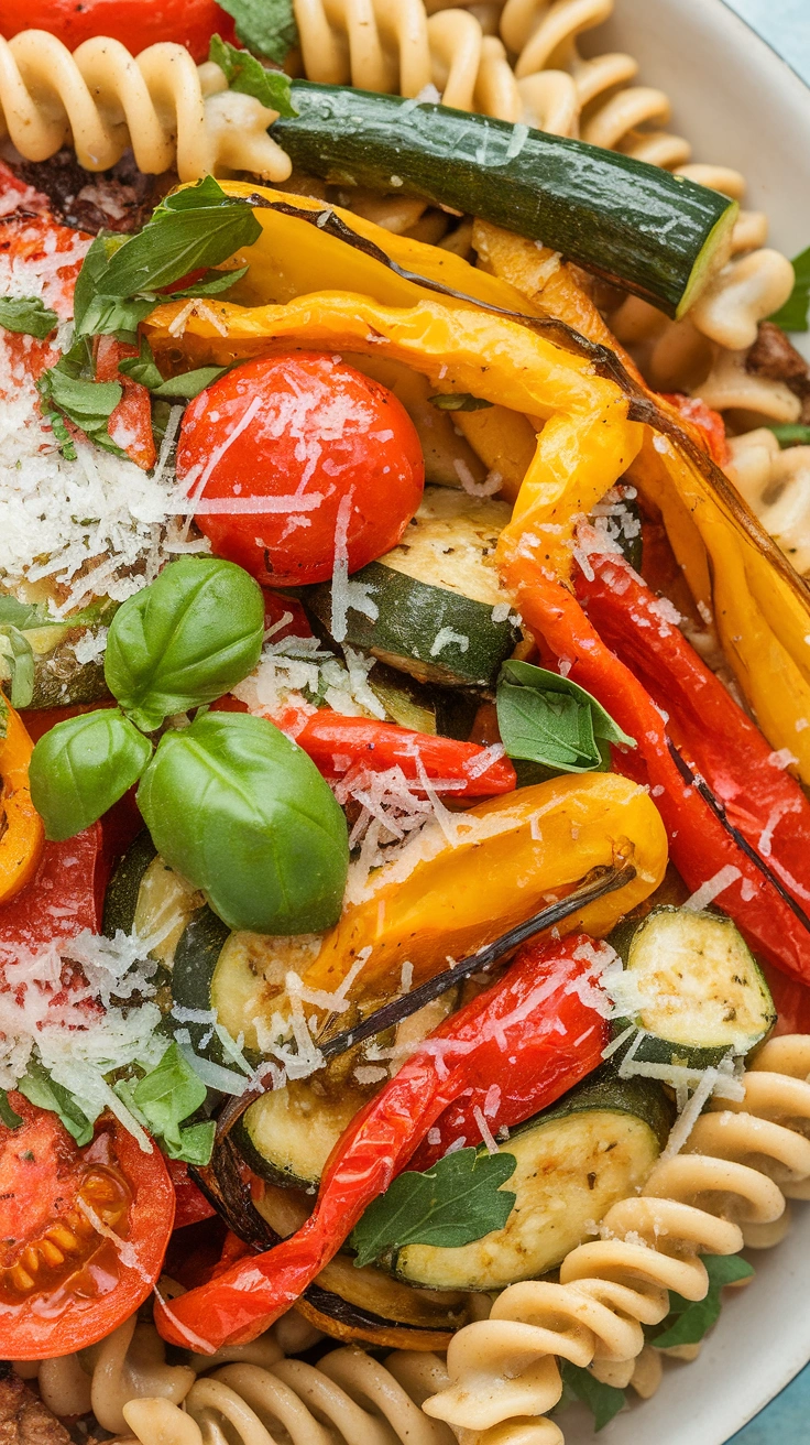 Roasted Vegetable Primavera with Rotini
