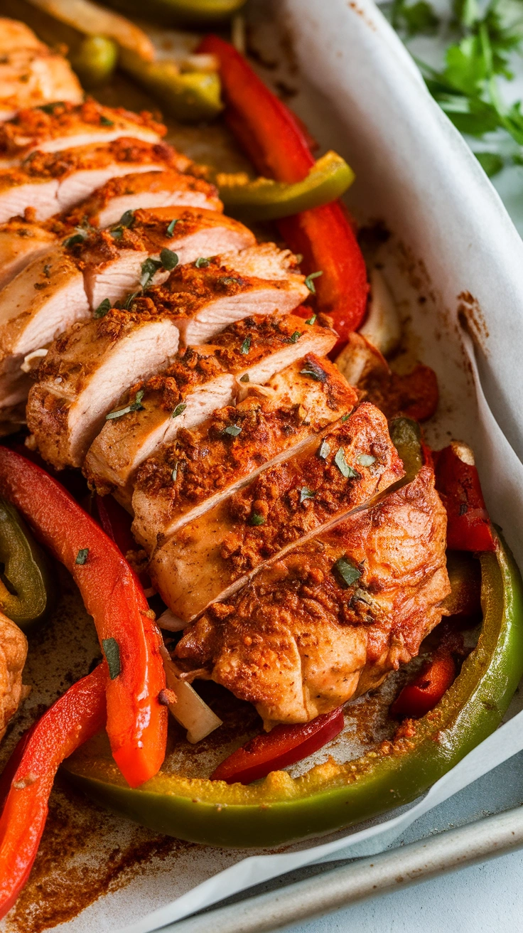 Sheet Pan Chicken Fajitas