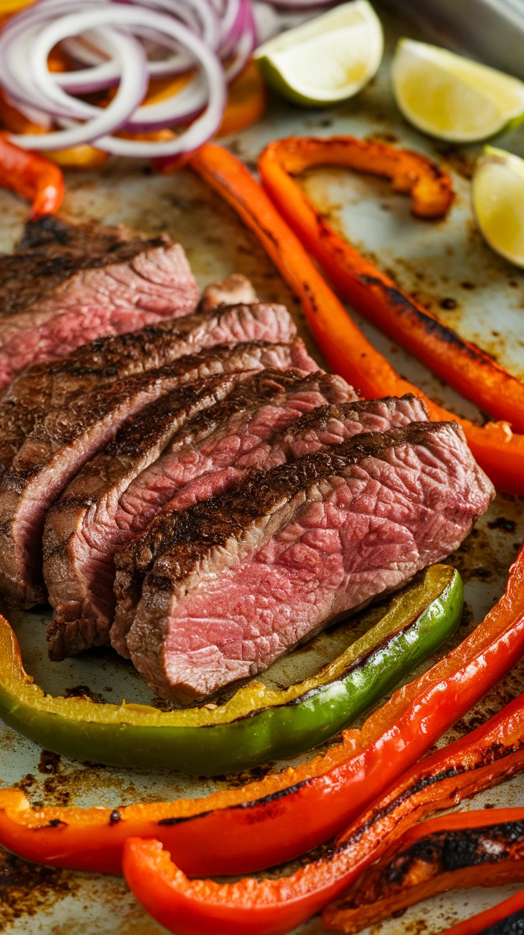 Sheet Pan Steak Fajitas
